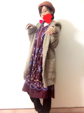 「POU DOU DOU（プードゥドゥ）のアイテム（その他アウター）」を使った、maiさん（レディース・150cm）の秋コーディネート