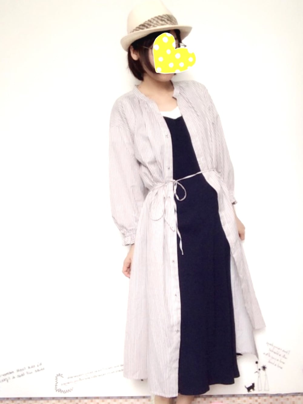 「しまむら、ユニクロ、pou dou dou、カジュアルガーリー、ナチュラル、低身長、150cm、シャツワンピ」｜「POU DOU DOUのアイテム（シャツワンピース、ベージュ系）」を使った、maiさん（レディース・150cm）の夏コーディネートの1枚目の写真