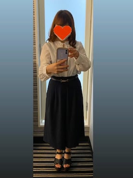 「UNIQLO（ユニクロ）のアイテム（パンツ、ブルー系）」を使った、유우さん（レディース・145cm）の夏コーディネート