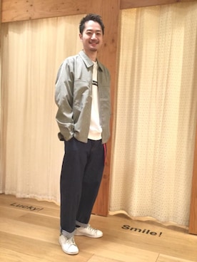 「coenスタッフスタイリング」｜「アイテム（ブルゾン）」を使った、つかさん（メンズ・177cm）の冬コーディネート