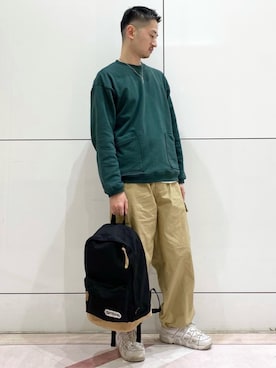 「USAコットン」｜つかさん（メンズ・177cm）の春コーディネート