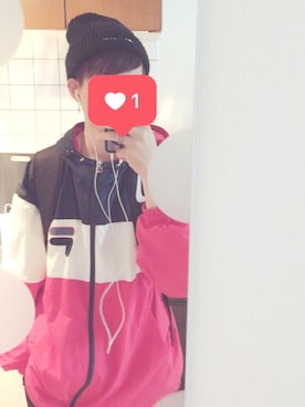 「FILA（フィラ）のアイテム（ナイロンジャケット）」を使った、gun boyさん（メンズ・167cm）の春コーディネート