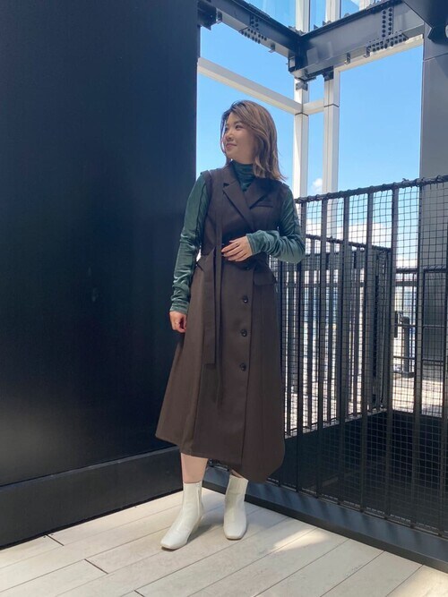 Mizuki（UNITED TOKYO 丸の内）｜UNITED TOKYOのジャンパースカートを使ったコーディネート - WEAR