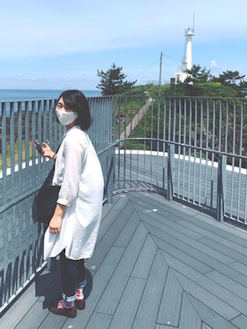 「アイテム（シャツワンピース）」を使った、akariさん（レディース・157cm・20代）の夏コーディネート