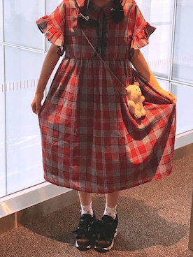 「アイテム（PC・スマホグッズ/家電）」を使った、あこさん（レディース・159cm）の夏コーディネート