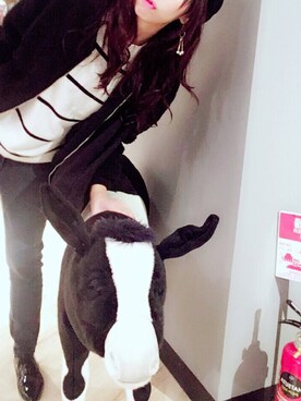 「大きめピアス」｜立石マヒルさん（レディース・161cm）の春コーディネート