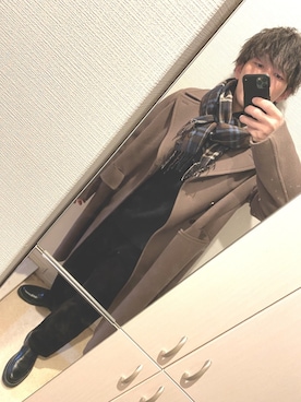「げんじ」｜Eijiさん（メンズ・176cm）の冬コーディネート