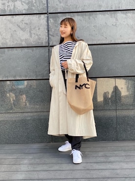 津野実有希さん（レディース・164cm）の冬コーディネート