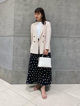 津野実有希さん（レディース・164cm）の春コーディネート