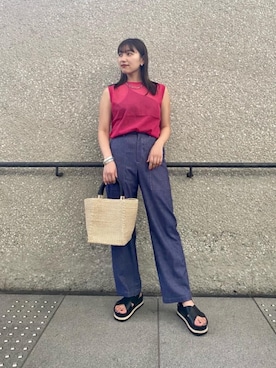 津野実有希さん(レディース・164cm)の夏コーディネート