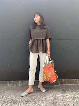 津野実有希さん（レディース・164cm）の夏コーディネート