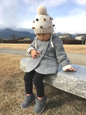 「おんなのこコーデ」｜「アイテム（その他アウター）」を使った、haruさん（キッズ・80cm）の秋コーディネート