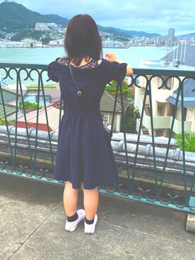「SAINT LAURENT PARIS（サンローランパリ）のアイテム（アクセサリー）」を使った、ニコナさん（レディース・142cm）の夏コーディネート