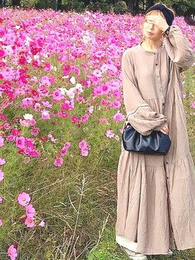 「カチューシャコーデ」｜「アイテム（ワンピース/ドレス）」を使った、_k_a_o_c_h_i_n_さん（レディース・150cm）の秋コーディネート