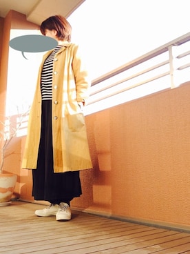 「シサム工房（シサムコウボウ）のアイテム」を使った、TOCHIEさん（レディース・157cm）の春コーディネート