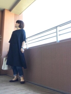 「fs/ny（エフエススラッシュエヌワイ）のアイテム」を使った、TOCHIEさん（レディース・157cm）の春コーディネート