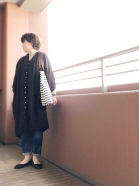 「fs/ny（エフエススラッシュエヌワイ）のアイテム」を使った、TOCHIEさん（レディース・157cm）の春コーディネート