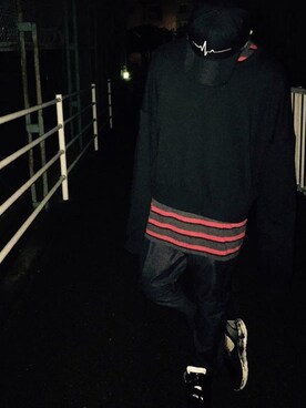 「Martin Margiela」｜「アイテム（帽子）」を使った、808Collectionさん（メンズ・177cm）の冬コーディネート