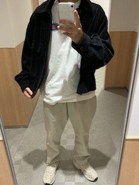 「アパレルスタッフ」｜「アイテム（ブルゾン）」を使った、ryuseiさん（メンズ・180cm）の秋コーディネート