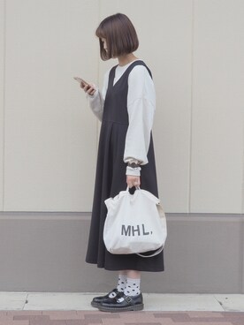 ジャンパースカートを使った「MHL.」の人気ファッションコーディネート