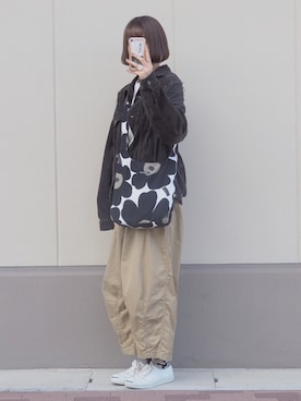 「niko and...（ニコアンド）のアイテム（ブルゾン）」を使った、shizukü    さん（レディース・173cm）の秋コーディネート