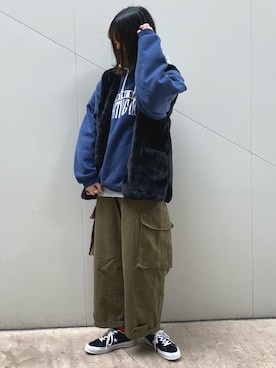 「Barbour（バブアー）のアイテム（その他アウター）」を使った、shizukü    さん（レディース・173cm）の冬コーディネート