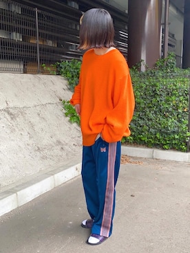 「Needles（ニードルス）のアイテム（パンツ）」を使った、shizukü    さん（レディース・173cm）の春コーディネート