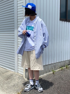 「ADER error（アーダーエラー）のアイテム（帽子）」を使った、shizukü    さん（レディース・173cm）の夏コーディネート
