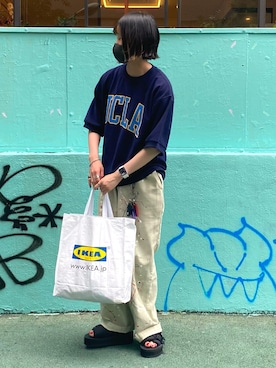 「suicoke（スイコック）のアイテム」を使った、shizukü    さん（レディース・173cm）の夏コーディネート