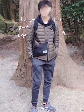「Rename（リネーム）のアイテム（ショルダーバッグ）」を使った、rtさん（メンズ・175cm）の春コーディネート