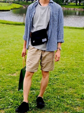 「MARC JACOBS（マークジェイコブス）のアイテム（腕時計）」を使った、rtさん（メンズ・175cm）の夏コーディネート