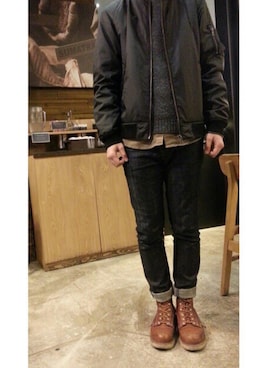 「Thorogood（ソログッド）のアイテム」を使った、Pakukakuさん（メンズ・177cm）の夏コーディネート