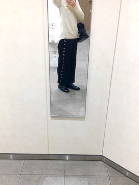 「tricot COMME des GARCONS（トリココムデギャルソン）のアイテム（ローファー）」を使った、ちゃんさん（レディース・162cm）の春コーディネート