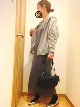 「PLST（プラステ）のアイテム（ワンピース/ドレス）」を使った、apricotさん（レディース・150cm）の春コーディネート