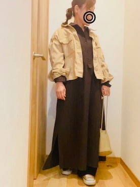 「PLST（プラステ）のアイテム（ワンピース/ドレス）」を使った、apricotさん（レディース・150cm）の春コーディネート