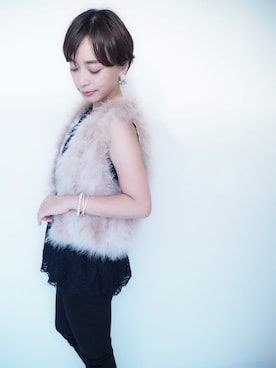 「大ぶりアクセサリー」｜Jenny_by_mariaさん（レディース・155cm）の秋コーディネート