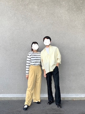 「SVEC（シュベック）のカンフーシューズ kung fu Shoes / ストラップパンプス（バレエシューズ）」を使った、実さん（レディース・158cm）の秋コーディネート