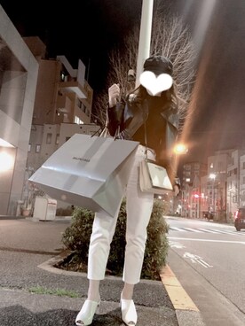 「EGOIST（エゴイスト）のアイテム（ライダースジャケット）」を使った、123ai0さん（レディース・162cm）の秋コーディネート