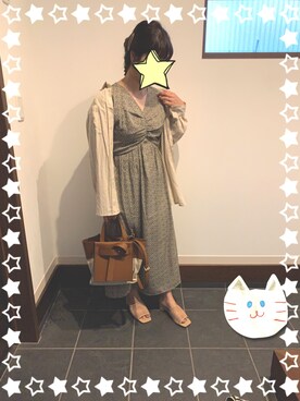 Vis ビス のワンピース ドレス グリーン系 を使った人気ファッションコーディネート Wear