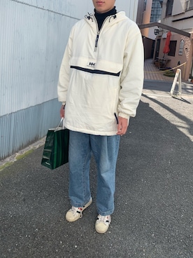 「HELLY HANSEN(ヘリーハンセン)のアイテム(ナイロンジャケット)」を使った、Rさん(レディース・161cm)の春コーディネート