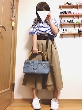 「アイテム（ハンドバッグ）」を使った、榛.さん（レディース・153cm・10代）の夏コーディネート