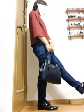 「アイテム（ハンドバッグ）」を使った、榛.さん（レディース・153cm・10代）の秋コーディネート