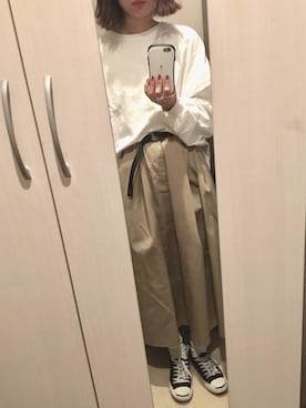 「BUGGU（バッグ）のアイテム」を使った、c h Rさん（レディース・159cm）の春コーディネート