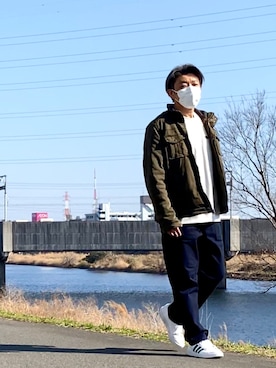 「Levi's（リーバイス）のアイテム（ブルゾン）」を使った、こすちんさん（メンズ・178cm）の冬コーディネート