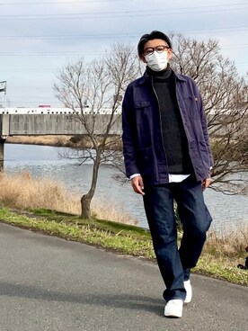 「Modern Amusement（モダンアミューズメント）のアイテム」を使った、こすちんさん（メンズ・178cm）の春コーディネート