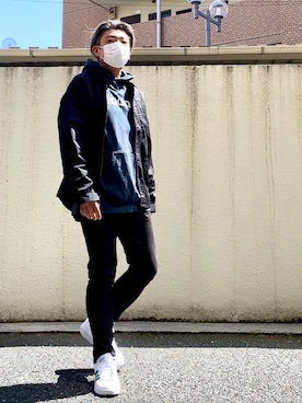 「アイテム（カバーオール）」を使った、こすちんさん（メンズ・178cm）の春コーディネート