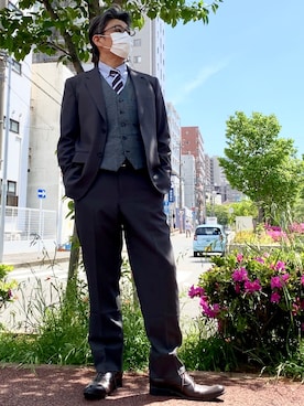 「ZINC（ジンク）のアイテム」を使った、こすちんさん（メンズ・178cm）の春コーディネート