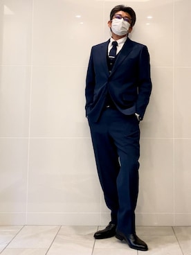 フォーマルスーツ 小物を使った Uniqlo U のメンズ人気ファッションコーディネート Wear