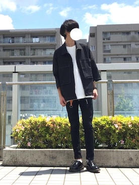 「COOOPER」｜「アイテム（その他アウター）」を使った、いぶさん（メンズ・173cm）の春コーディネート