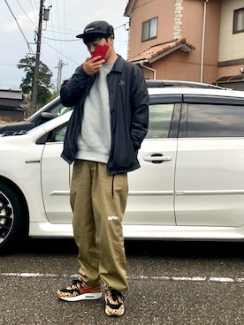 「NIKE SB（ナイキエスビー）のアイテム（ジャケット/アウター）」を使った、5510さん（メンズ・179cm）の冬コーディネート